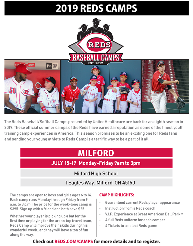 Cincinnati Reds Baseball and Softball Camps